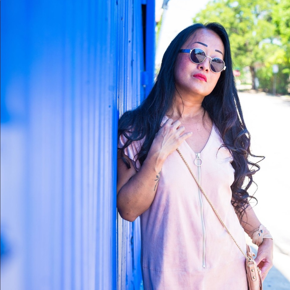 Blush Pink Mod Shift Dress - Picture 2 of 8